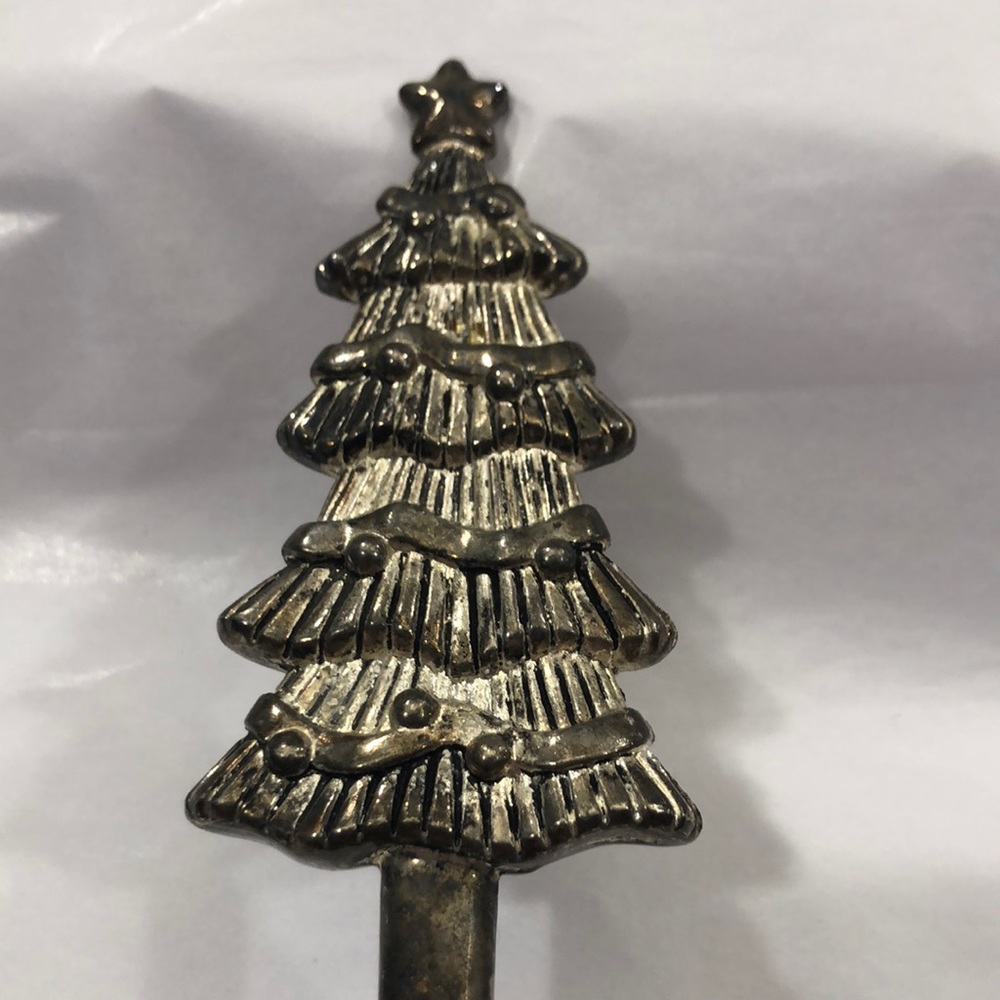 🎄Silver plated 3 piece Christmas serveware